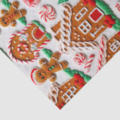 Gingerbread House Needlework Kerst Feestdagen Tissuepapier (Detail)