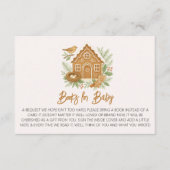 Gingerbread House Nesting Party Books voor Baby Informatiekaartje (Voorkant)