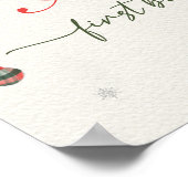 Gingerbread House Notenkraker Verjaardag Welkomstb Poster (Hoek)