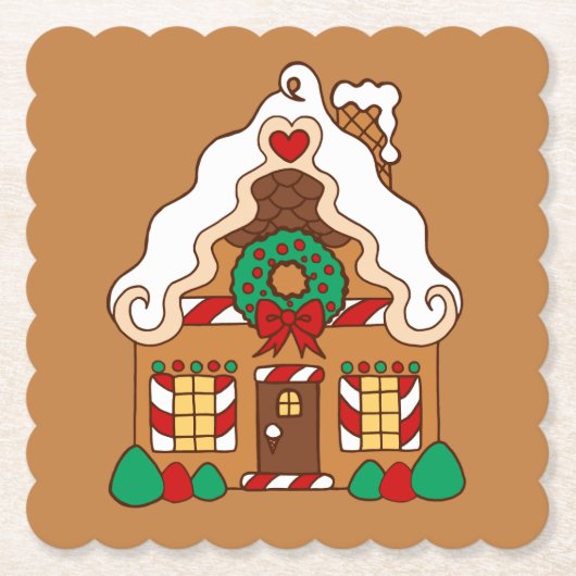 Gingerbread House Onderzetters  (Voorkant)