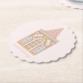 Gingerbread House Papier Onderzetter (Gekanteld)