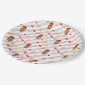 Gingerbread House Party Paper Borden Papieren Bordje (Gekanteld)