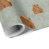 Gingerbread House Patroon Inpakpapier (Rol Hoek)