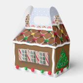 Gingerbread House Persoonlijke Kerstdoos Bedankdoosjes (Voorkant Zijde)