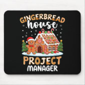 Gingerbread House Project Manager Christmas Cookie Muismat (Voorkant)