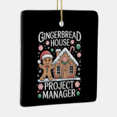 Gingerbread House Project Manager Cookie Baking Keramisch Ornament (Rechts)