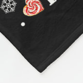 Gingerbread House Project Manager Decorating Bakin Fleece Deken (Hoek)