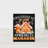 Gingerbread House Project Manager Decorating Bakin Kaart (Voorkant)