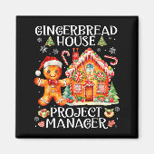 Gingerbread House Project Manager Decorating Bakin Magneet (Voorkant)