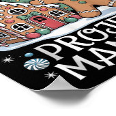 Gingerbread House Project Manager Decorating Bakin Poster (Hoek)