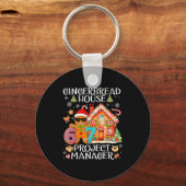 Gingerbread House Project Manager Decorating Bakin Sleutelhanger (Voorkant)