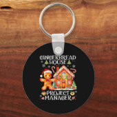 Gingerbread House Project Manager Decorating Bakin Sleutelhanger (Voorkant)