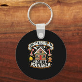 Gingerbread House Project Manager Xmas Decorating  Sleutelhanger (Voorkant)
