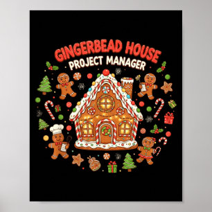 Gingerbread House Projectmanager Koekjes Bakken Fu Poster