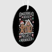 Gingerbread House Projectmanager Koekjes Bakken Ornament (voorkant)