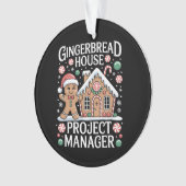 Gingerbread House Projectmanager Koekjes Bakken Ornament (voorkant)