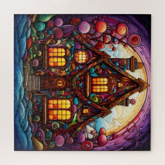 Gingerbread House Puzzel (Horizontaal)