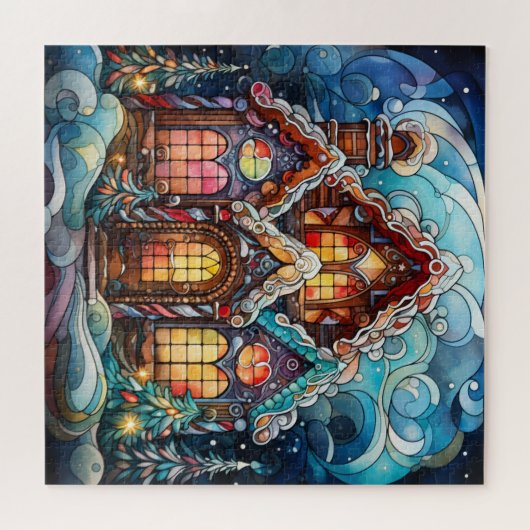 Gingerbread House Puzzel Legpuzzel (Horizontaal)