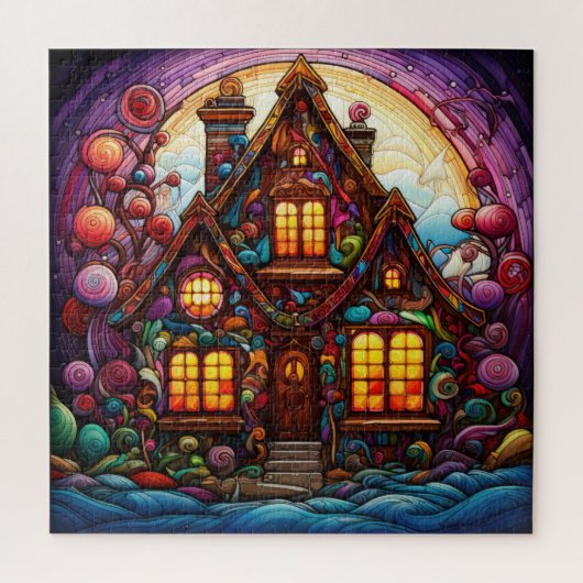 Gingerbread House Puzzel Legpuzzel (Verticaal)