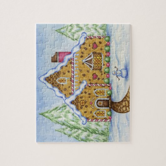 Gingerbread House Puzzel Legpuzzel (Verticaal)