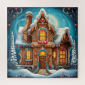 Gingerbread House Puzzel Legpuzzel (Verticaal)