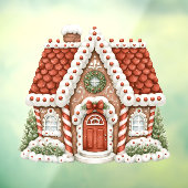 Gingerbread House Raamsticker (Vel 3)