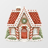 Gingerbread House Raamsticker (Vel)