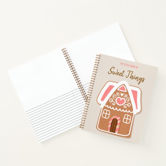 Gingerbread House Recipe Notebook Notitieboek (Binnen)