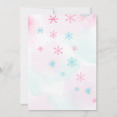 Gingerbread House Roze Kerstmis Decorating Party Kaart (Achterkant)