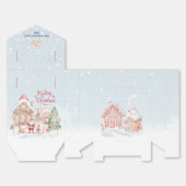 Gingerbread House Santa Elf's Christmas Favor Box Bedankdoosjes (Ongevouwen)