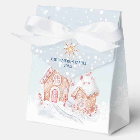 Gingerbread House Santa Elf's Christmas Favoriete  Bedankdoosjes (Voorkant)