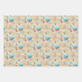 Gingerbread House Snow Gingerbread Baby Inpakpapier Vel (Voorkant 3)