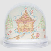 Gingerbread House Snow Globe  Sneeuwbol (Achterkant)