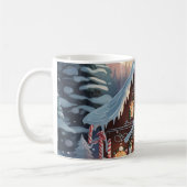 Gingerbread House Snowy Christmas Scene  Koffiemok (Links)