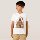 Gingerbread House T-shirt van kind (Voorkant volledig)