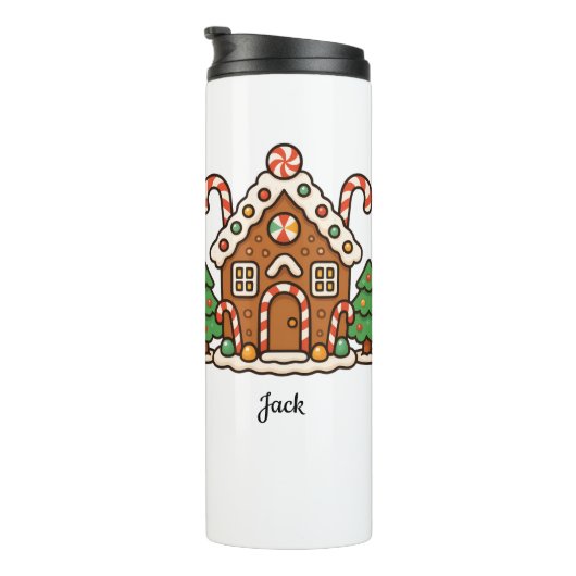 Gingerbread House Thermosbeker (Geroteerd rechts)