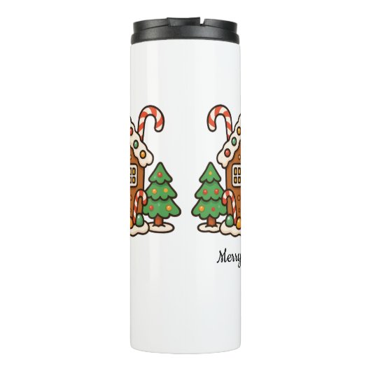 Gingerbread House Thermosbeker (Achterkant)