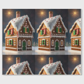 Gingerbread House Vakantie Cadeaupapier (Vlak)