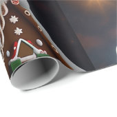 Gingerbread House Vakantie Cadeaupapier (Rol Hoek)