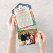 Gingerbread House Vakantie Foto All-in-One Kaart (Afscheurbaar)