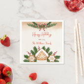 Gingerbread House Vakantie Party Servet (Insitu)