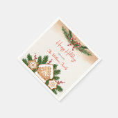 Gingerbread House Vakantie Party Servet (Hoek)