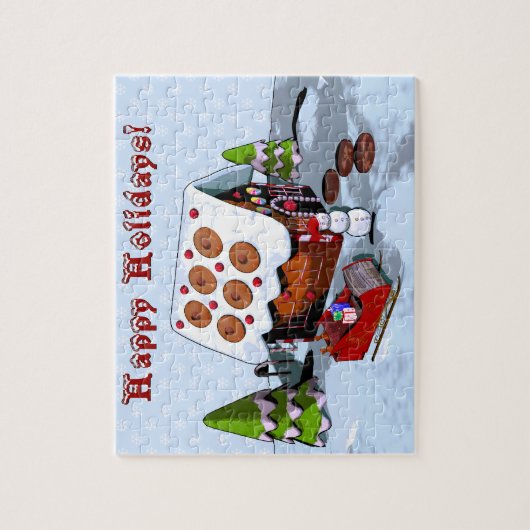 Gingerbread House vakantie puzzels (Verticaal)