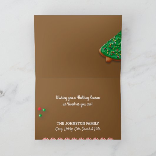 Gingerbread House van ons huis tot uw vakantie Kaart (Binnen)