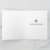 Gingerbread House Vrolijk Kerstfeest Gevouwen Kaar Kaart (Binnen)