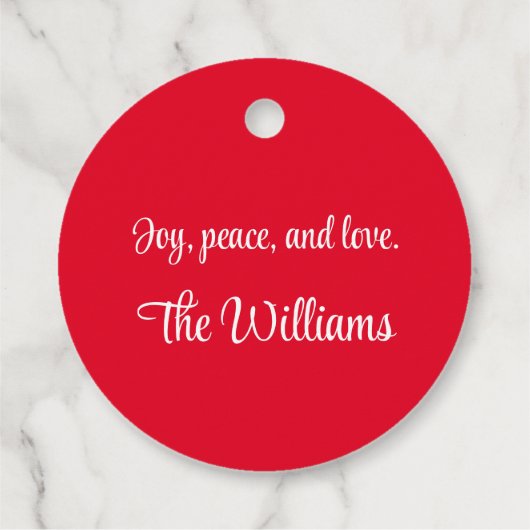 Gingerbread House Wedstrijd Party Wit & Rood Bedankjes Labels (Achterkant)