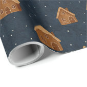 Gingerbread Houses Wrapping Paper Cadeaupapier (Rol Hoek)