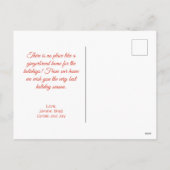 Gingerbread Hugs Christmas Briefkaart (Achterkant)