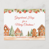 Gingerbread Hugs Christmas Briefkaart (Voorkant)