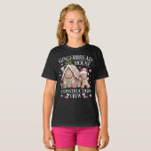 Gingerbread Huis Bouw Team - Kerstmis T-shirt (Voorkant volledig)